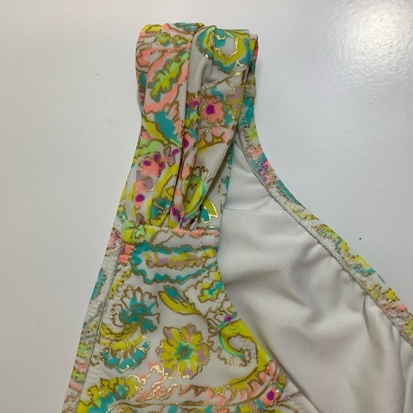 VS multi color bikini bottom w gold size Small EUC - Picture 5 of 9